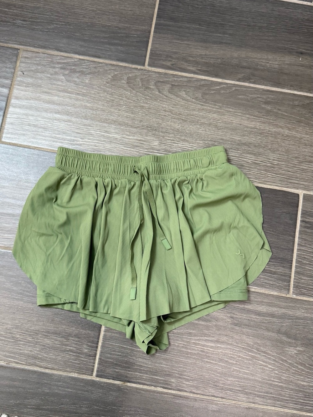 JoyLab Mid-Rise Athletic Running Shorts Olive Green Women’s Size Small